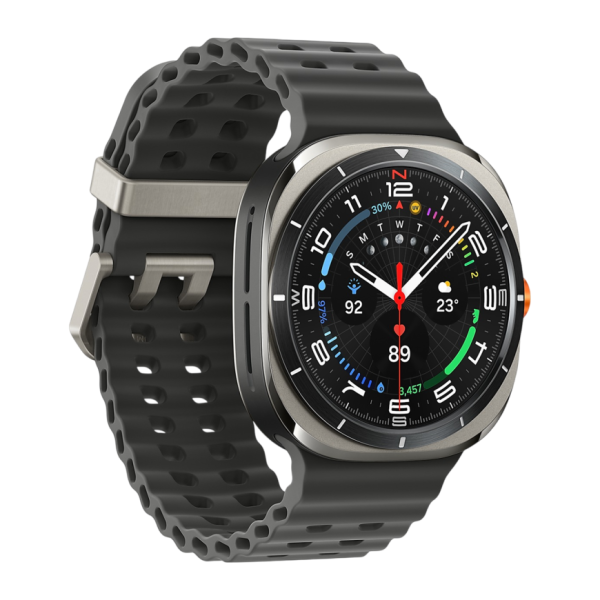 Умные часы Samsung Galaxy Watch Ultra 47мм, ремешок Marine (Titanium Silver, 2025)